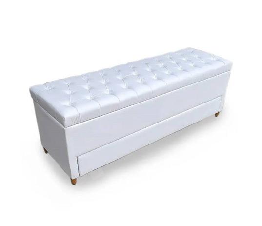 Puff Baú sapateira Solteiro 88 Bello Box Sintético Branco é boa?