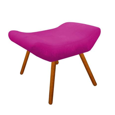 Puff Decorativo Aline Retangular Suede Pink - DRossi Menor preço em Puff Decorativo Aline Retangular Suede Pink - DRossi