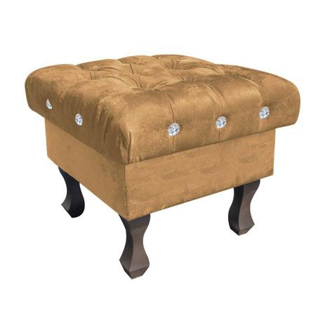 Puff Decorativo Madri Capitonê Suede Caramelo Sisal com Strass - DRossi é boa?
