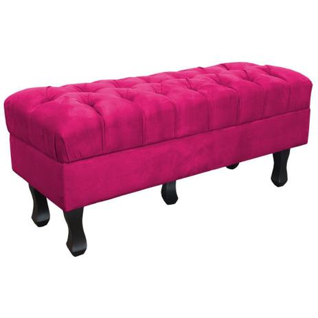 Puff Decorativo Retrô Luis Xv Captonê 1 Metro Suede Pink- DL Decor Menor preço em Puff Decorativo Retrô Luis Xv Captonê 1 Metro Suede Pink- DL Decor