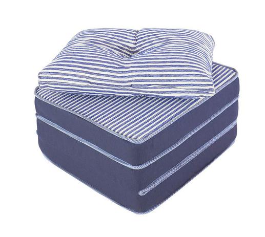 Puff Multiuso 3 Em 1 + Travesseiro Jacquard Azul Solteiro BF Colchões Menor preço em Puff Multiuso 3 Em 1 + Travesseiro Jacquard Azul Solteiro BF Colchões
