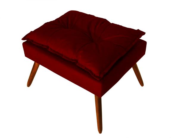 Puff Puf Banco Gran Opala Suede Bordô - Ds decor Menor preço em Puff Puf Banco Gran Opala Suede Bordô - Ds decor