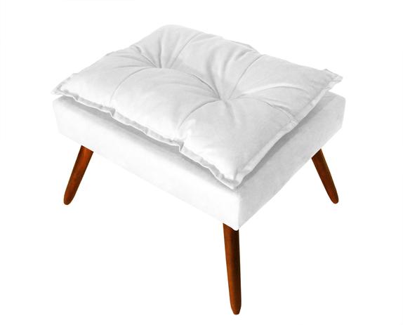 Puff Puf Banco Gran Opala Suede Branco - Ds decor Menor preço em Puff Puf Banco Gran Opala Suede Branco - Ds decor