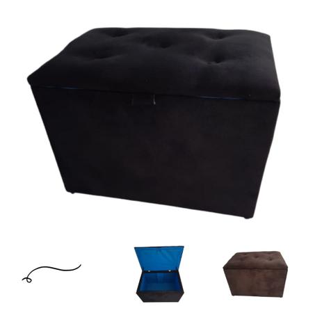 Puff Pufe Puffs Bau organizador de objetos tamanho 60cmx38cmx45cm Promoçao - Elionai Modas e Utilidades Menor preço em Puff Pufe Puffs Bau organizador de objetos tamanho 60cmx38cmx45cm Promoçao - Elionai Modas e Utilidades