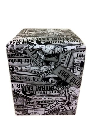 Puff Quadrado Alce Couch Courvin Jornal 45cm Menor preço em Puff Quadrado Alce Couch Courvin Jornal 45cm