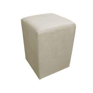 Puff Quadrado - Suede Bege - E&E Home Decor - ASHER DESIGN Menor preço em Puff Quadrado - Suede Bege - E&E Home Decor - ASHER DESIGN