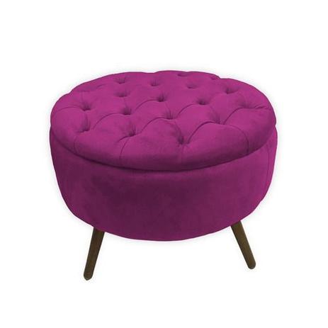 Puff Redondo Baú Camélia para Sala e Quarto Palito Mel Suede Escolha a Sua Cor - J.A Decor Menor preço em Puff Redondo Baú Camélia para Sala e Quarto Palito Mel Suede Escolha a Sua Cor - J.A Decor