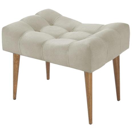 Puff Requinte Capitone Banqueta Suede Bege Pés Palito- Lyam Decor Menor preço em Puff Requinte Capitone Banqueta Suede Bege Pés Palito- Lyam Decor