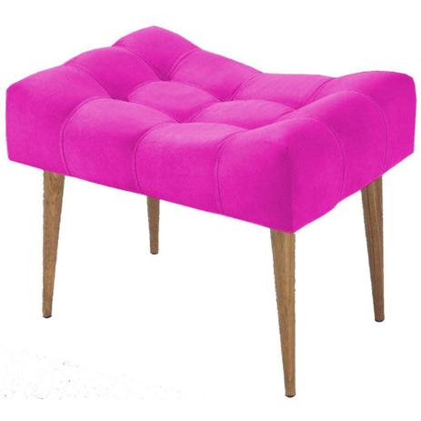 Puff Requinte Capitone Banqueta Suede Pink Pés Palito - Lyam Decor Menor preço em Puff Requinte Capitone Banqueta Suede Pink Pés Palito - Lyam Decor