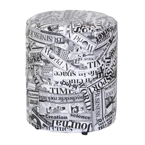 Puff Round II Estampado - Stay puff Menor preço em Puff Round II Estampado - Stay puff