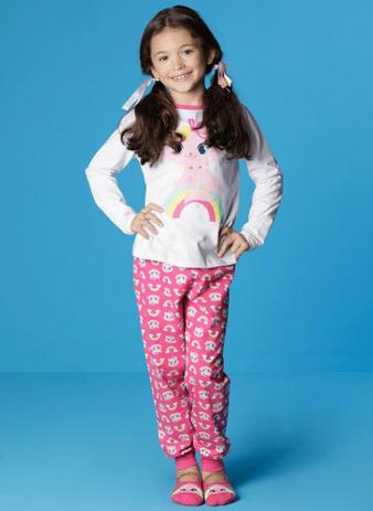 Puket Pijama Manga Longa Eco Gata 030401542 - Pijama Feminino - Magazine  Luiza