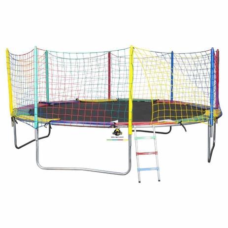 Pula Pula Cama Elástica 4,27 m 4 pés Canguri Lona Preta Importada Frete Grátis* Menor preço em Pula Pula Cama Elástica 4,27 m 4 pés Canguri Lona Preta Importada Frete Grátis*