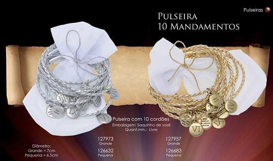 Pulseira 10 mandamentos - Armazem Menor preço em Pulseira 10 mandamentos - Armazem