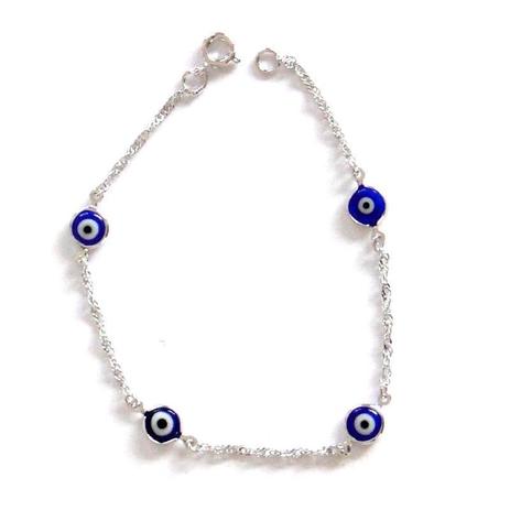 Pulseira com 4 Olhos Gregos - Relaxar e meditar Menor preço em Pulseira com 4 Olhos Gregos - Relaxar e meditar