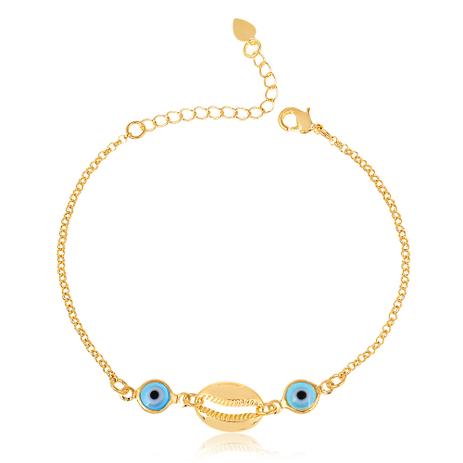 Pulseira com pingente de olho grego e búzio folheado em ouro 18k - 1612000000523 - Francisca joias contemporâneas Menor preço em Pulseira com pingente de olho grego e búzio folheado em ouro 18k - 1612000000523 - Francisca joias contemporâneas