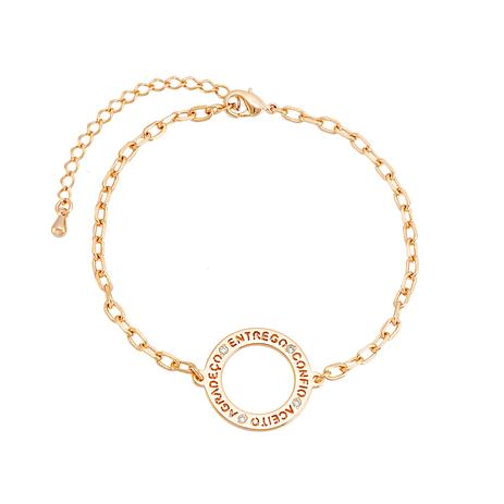Pulseira Corrente Cartier Aceito-Agradeço-Entrego-Confio Banho em Ouro 18K 22cm - Kelly guimarães Menor preço em Pulseira Corrente Cartier Aceito-Agradeço-Entrego-Confio Banho em Ouro 18K 22cm - Kelly guimarães
