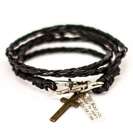 Pulseira De Couro Masculina Feminina Trançada Hip Hop - Colleshop Menor preço em Pulseira De Couro Masculina Feminina Trançada Hip Hop - Colleshop