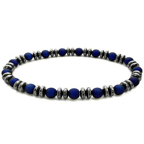 Pulseira De Elástico Masculina Azul Marinho - Gafeno acessórios Menor preço em Pulseira De Elástico Masculina Azul Marinho - Gafeno acessórios