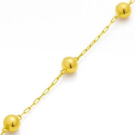 Pulseira de Ouro 18k com Bolinhas de 5mm com 18cm pu02763 - Joiasgold é boa?