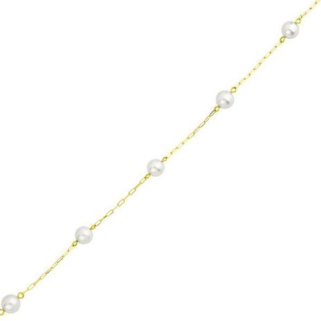Pulseira de Ouro 18k com Pérolas 18cm pu01572 - Joiasgold é boa?