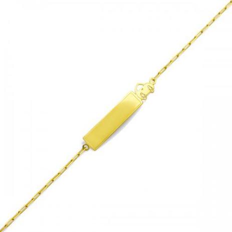 Pulseira de Ouro 18k com Placa Infantil e Carro 13cm pu02819 - Joiasgold Menor preço em Pulseira de Ouro 18k com Placa Infantil e Carro 13cm pu02819 - Joiasgold