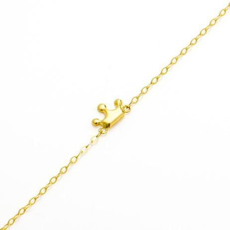 Pulseira de Ouro 18k Coroa infantil 15cm pu02869 - Joiasgold é boa?