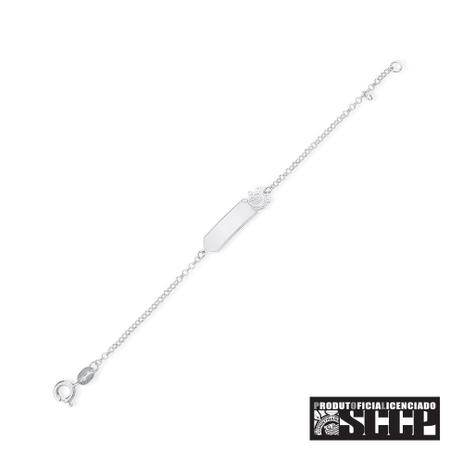 Pulseira de Prata Feminina Infantil Corinthians - Joia em casa Menor preço em Pulseira de Prata Feminina Infantil Corinthians - Joia em casa