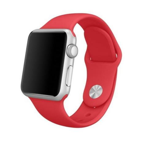 Pulseira de Silicone Apple Watch Esportiva 42/44 mm - Vermelha - Omnii fast Menor preço em Pulseira de Silicone Apple Watch Esportiva 42/44 mm - Vermelha - Omnii fast