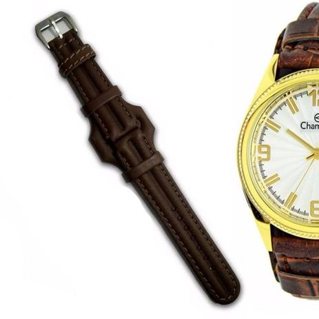 Pulseira em Couro Compatível com Relógio Champion Cn20168s 20mm Tm Marrom - Oficina dos relógios Menor preço em Pulseira em Couro Compatível com Relógio Champion Cn20168s 20mm Tm Marrom - Oficina dos relógios