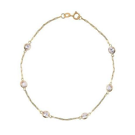 Pulseira Em Ouro 18k Feminina Com Zircônias - Dr Joias Menor preço em Pulseira Em Ouro 18k Feminina Com Zircônias - Dr Joias