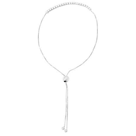 Pulseira em Ouro Branco 18K com Zircônias Swarovisk - AU4709 - Black30 Menor preço em Pulseira em Ouro Branco 18K com Zircônias Swarovisk - AU4709 - Black30