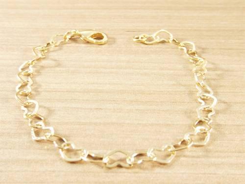 Pulseira Feminina Coração 18cm Folheada á Ouro. Cod: 1911 - Gabriela costa semi jóias Menor preço em Pulseira Feminina Coração 18cm Folheada á Ouro. Cod: 1911 - Gabriela costa semi jóias