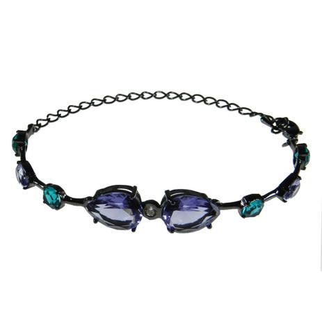Pulseira feminina de luxo zircônia colorida - Vivan semijoias e acessórios Menor preço em Pulseira feminina de luxo zircônia colorida - Vivan semijoias e acessórios