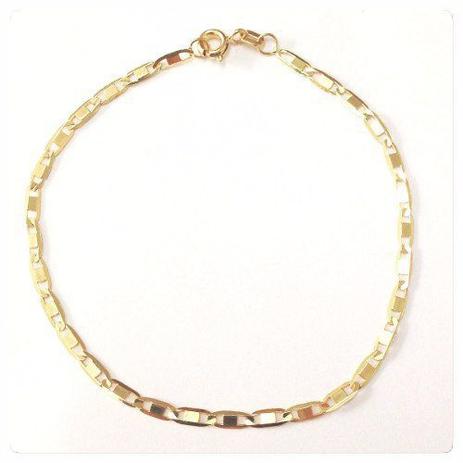 Pulseira Feminina E Masculina Piastrine Em Ouro 18k-750 - Total pratas Menor preço em Pulseira Feminina E Masculina Piastrine Em Ouro 18k-750 - Total pratas
