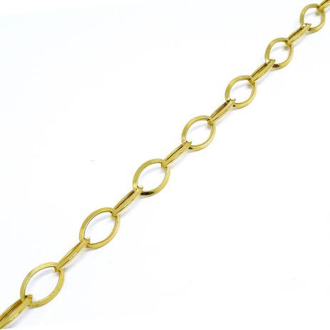 Pulseira Feminina Elos Ovais Em Ouro 18k - Glamour Menor preço em Pulseira Feminina Elos Ovais Em Ouro 18k - Glamour