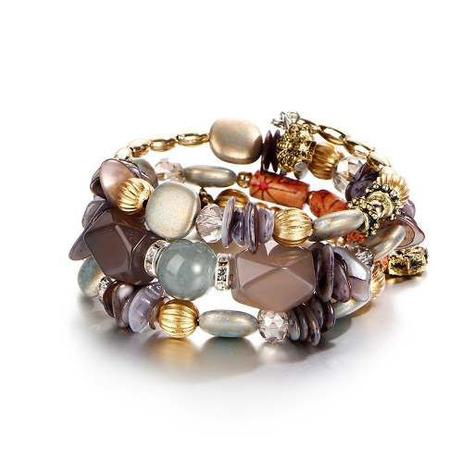 Pulseira Feminina Pedras Naturais Vedes Cristais Ajustável - Colleshop Menor preço em Pulseira Feminina Pedras Naturais Vedes Cristais Ajustável - Colleshop