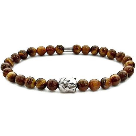 Pulseira Gafeno Buda Masculina Olho De Tigre - Gafeno acessórios Menor preço em Pulseira Gafeno Buda Masculina Olho De Tigre - Gafeno acessórios