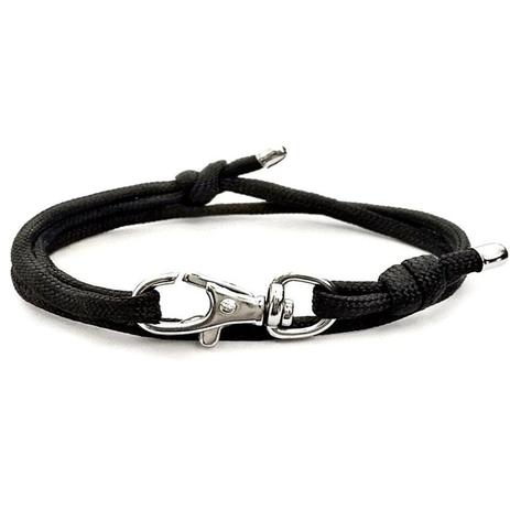 Pulseira Gafeno De Corda Feminina Preta - Gafeno acessórios Menor preço em Pulseira Gafeno De Corda Feminina Preta - Gafeno acessórios