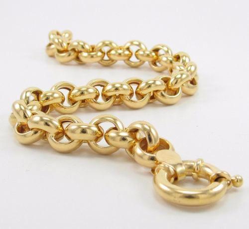 Pulseira Grossa Elo Português Em Ouro 18k 750 - Total pratas Menor preço em Pulseira Grossa Elo Português Em Ouro 18k 750 - Total pratas