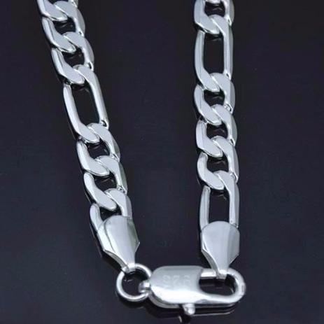 Pulseira Italiana 3 Em 1 7mm X 21cm Em Prata 925 - Dg presentes Menor preço em Pulseira Italiana 3 Em 1 7mm X 21cm Em Prata 925 - Dg presentes