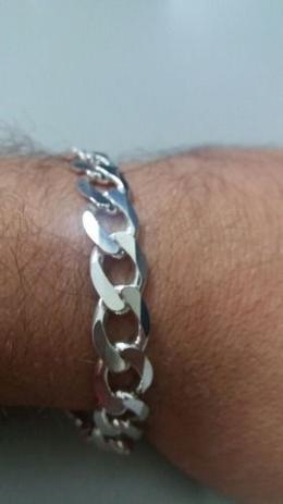 Pulseira Italiana Grumet Prata 925 Legítima 21 Cm 20 Gramas - Total pratas Menor preço em Pulseira Italiana Grumet Prata 925 Legítima 21 Cm 20 Gramas - Total pratas