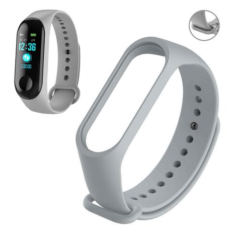 Pulseira Lisa Para Relógio Inteligente Mi Band 3 Xiaomi Smartwatch Silicone Alça Ajustável Cinza - Aquiébarato Menor preço em Pulseira Lisa Para Relógio Inteligente Mi Band 3 Xiaomi Smartwatch Silicone Alça Ajustável Cinza - Aquiébarato