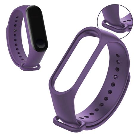 Pulseira Lisa Para Relógio Inteligente Mi Band 3 Xiaomi Smartwatch Silicone Alça Ajustável Roxa - Aquiébarato Menor preço em Pulseira Lisa Para Relógio Inteligente Mi Band 3 Xiaomi Smartwatch Silicone Alça Ajustável Roxa - Aquiébarato