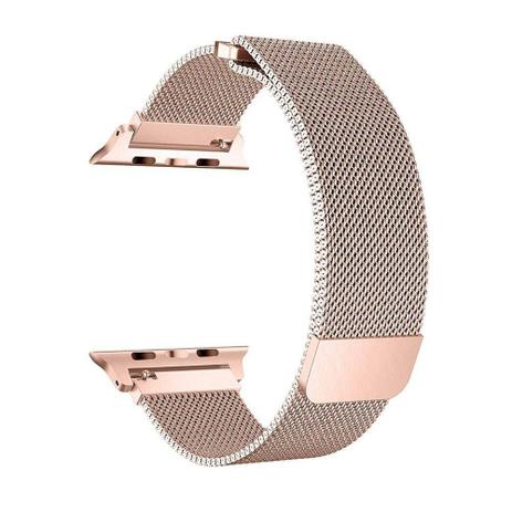 Pulseira Loop Milanese Malha de Aço P/ Apple Watch 42mm 44mm R. Gold - Bestchoice Menor preço em Pulseira Loop Milanese Malha de Aço P/ Apple Watch 42mm 44mm R. Gold - Bestchoice