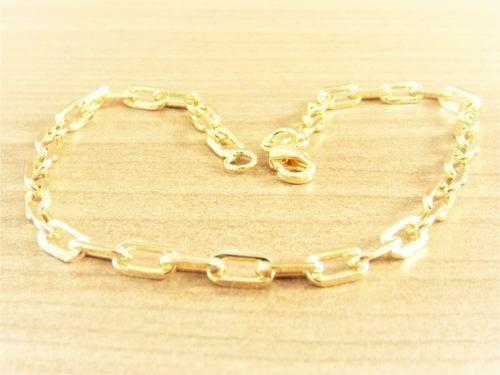 Pulseira Masculina Bracelete 20cm 3,5mm Folheada á Ouro Cod: 1861 - Gabriela costa semi jóias Menor preço em Pulseira Masculina Bracelete 20cm 3,5mm Folheada á Ouro Cod: 1861 - Gabriela costa semi jóias