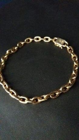 Pulseira Masculina Cartier Oca 22cm 5mm 6,9 Gramas Ouro 18k - Total pratas Menor preço em Pulseira Masculina Cartier Oca 22cm 5mm 6,9 Gramas Ouro 18k - Total pratas