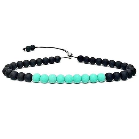 Pulseira Masculina De Pedras Azul - Gafeno acessórios Menor preço em Pulseira Masculina De Pedras Azul - Gafeno acessórios