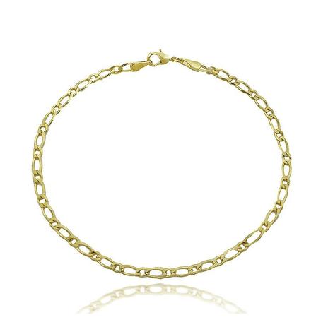 Pulseira Masculina Elos Entrelaçados 3mm Folheado Ouro 18k - Lunozê Menor preço em Pulseira Masculina Elos Entrelaçados 3mm Folheado Ouro 18k - Lunozê