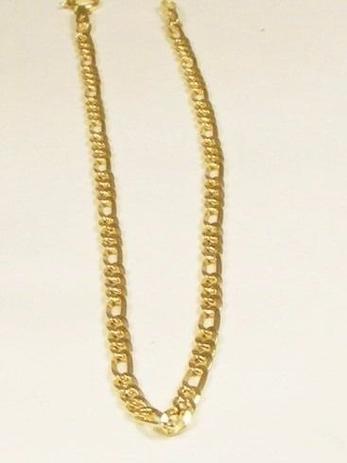 Pulseira Masculina Grumet 3 X1 Com 21cm Em Ouro 18k-750 - Total pratas Menor preço em Pulseira Masculina Grumet 3 X1 Com 21cm Em Ouro 18k-750 - Total pratas