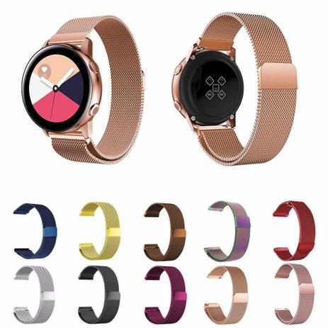 Pulseira Milanese para Samsung Gear S2 Classic - Galaxy Watch 42mm - Gear Sport R600 - Galaxy Watch Active 40mm - Amazfit Bip - Ltimports Menor preço em Pulseira Milanese para Samsung Gear S2 Classic - Galaxy Watch 42mm - Gear Sport R600 - Galaxy Watch Active 40mm - Amazfit Bip - Ltimports